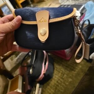 Dooney n Bourke Blue wristlet purse NWT